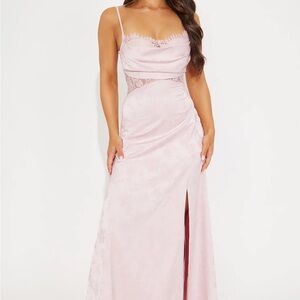 Fashion Nova Blush Pink Maxi Dress